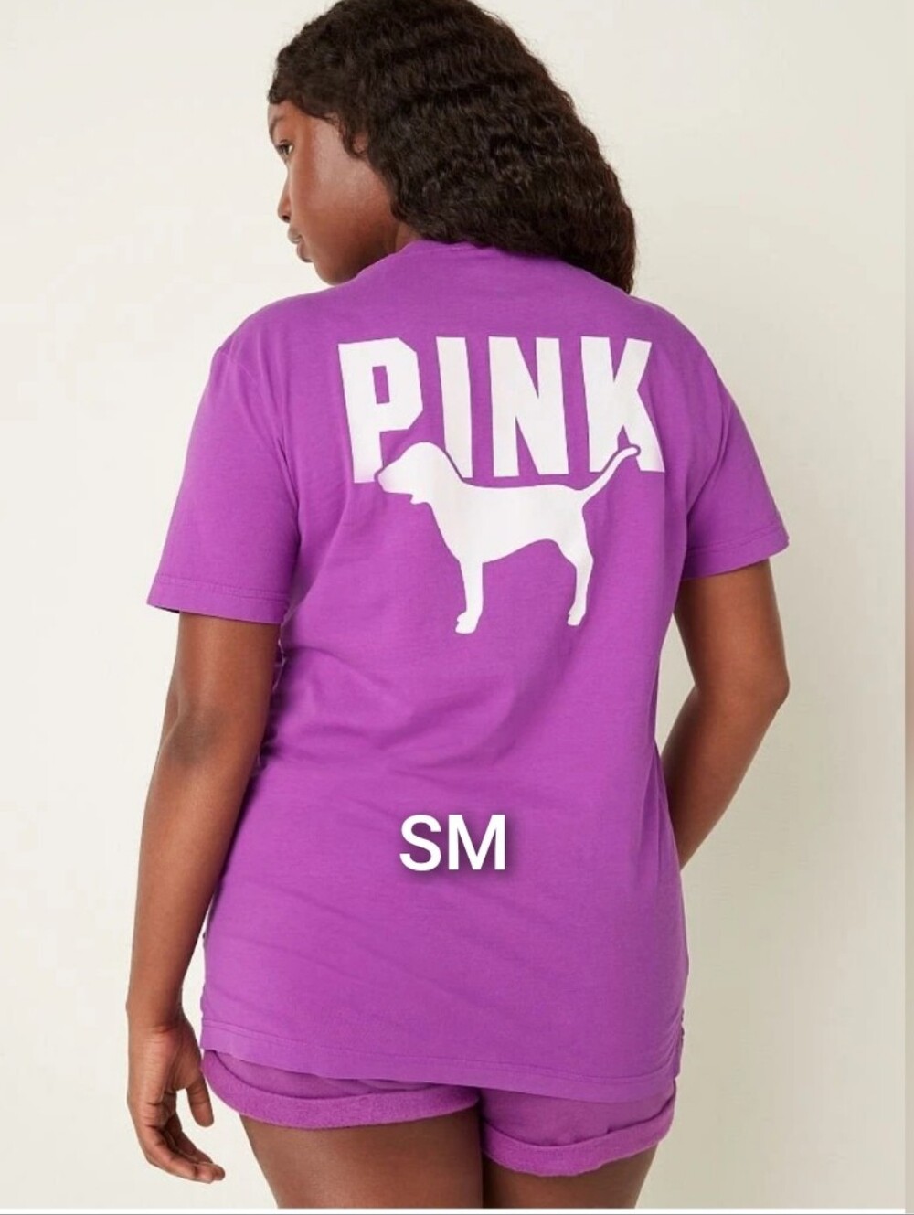 NEW SZ SMALL VS PINK CAMPUS POCKET SS TEE.